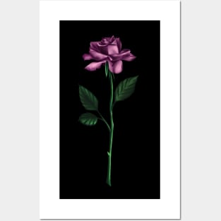 Purple Rose Art Posters and Art